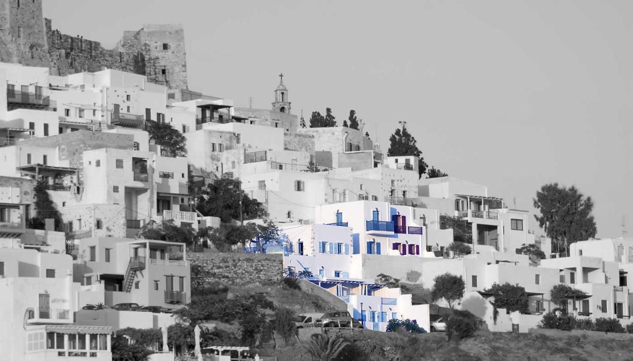 Asvestoti Mesonettes Blue Light Σιελ Μεζονετεs Hotel Pera Gyalos Bagian luar foto