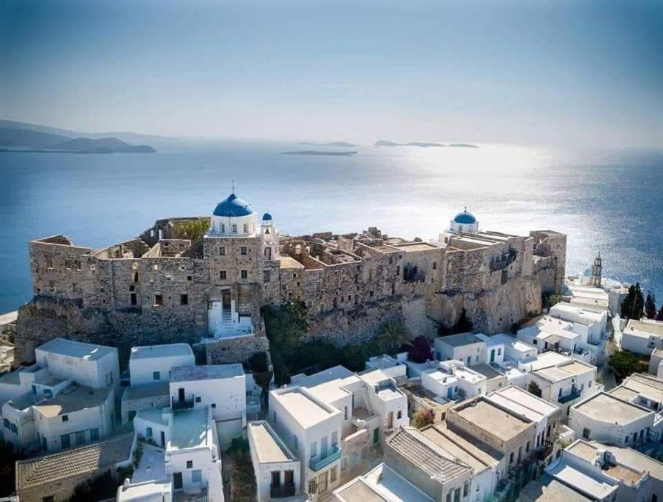 Asvestoti Mesonettes Blue Light Σιελ Μεζονετεs Hotel Pera Gyalos Bagian luar foto